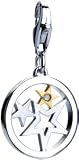 Star in Disc, Sterling Silver Diamond Charm by Hot Diamonds
