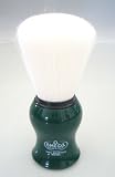 Italy's Omega 100% Synthetic Fiber Bristle Shaving Shave Green Handled Brush