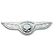 Harley-Davidson Willie G. Skull with Wings Chrome Decorative Medallion