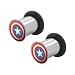 2 Gauge Captain America Steel Tunnel Plugs Set