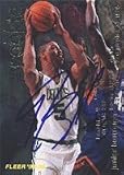 Junior Burrough, Boston Celtics, 1996 Fleer Rookie Autographed Card
