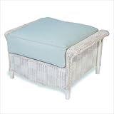 Calypso Ottoman Fabric: Canvas Bird's Eye, Finish: Bamboo