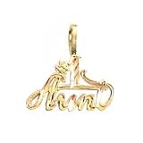 #1 Aunt Charm Diamond-Cut 14k Gold 12mm