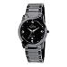 Oniss Men's Black Swiss SS & Ceramic Sapphire Diamond Watch