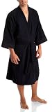 Nautica Sleepwear Mens Terry Velour Honeycomb Kimono Robe