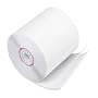 PM Company 07832 Carbonless Duplicate Cash Register rolls, 3" x 90-ft., White/White, 50/Ctn.