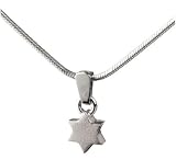 In-Verse Necklace:Star of David - White gold and Silver, by Neta