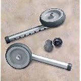 Invacare 5 in. Fixed Wheels with Rear Glide for Walkers