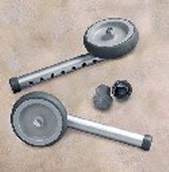 Invacare 5 in. Fixed Wheels with Rear Glide for Walkers