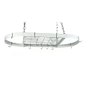Large Oval Ceiling Rack with Grid