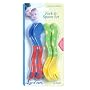 Nuby Toddler Fork & Spoon Set - 4pk - Red / Green