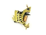 TATTOO MACHINE - GOLD ABSTRACT FRAME - 10 WRAP CUSTOM