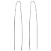 Sterling Silver Straight Bar Ear Thread Earrings