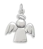 Polished Angel with Halo Pendant