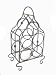 Free standing 5 bottle iron wine rack