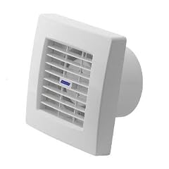 Badl�fter mit Jalousie Ventilator Raumentl�fter L�fter Einbaul�fter 100 mm Wei�