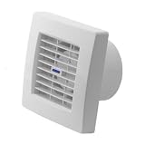 Badl�fter mit Jalousie Ventilator Raumentl�fter L�fter Einbaul�fter 100 mm Wei�