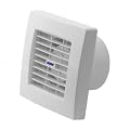 Badl�fter mit Jalousie Ventilator Raumentl�fter L�fter Einbaul�fter 100 mm Wei�