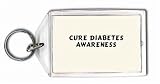 Cure Diabetes Awareness Keychain