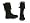 Naturino Coki Black Tall Boot: Size 24 EU