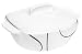 Corelle Coordinates 1-1/2-Quart Square Round Casserole with Ceramic Cover, Simple Lines