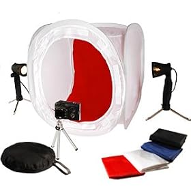 16 Photo Cube Studio Lighting Tent Tripod Kit for Online Merchandise