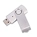 1GB Silver USB 2.0 Flash Drive Swivel Design
