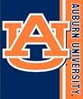 Auburn Tigers 50"x60" Royal Plush Raschel Throw Blanket - College Athletics Sports Merchandise