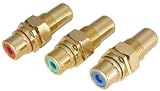 COMPONENT VIDEO RCA BULKHEAD CONNECTORS RED/GREEN/BLUE