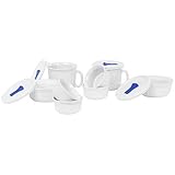 CorningWare French White 12-Piece Pop-Ins Bake and Serve Set CorningWare French White 12-Piece Pop-Ins Bake and Serve Set