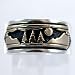 14kt Gold and Silver Alpine Story Ring by MM Rogers Size 8, #11325