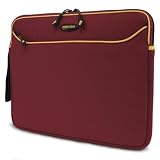 Mobile Edge Red/gold Neoprene SLEEVE-15.4"