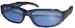 Porn Star Optics TALENT SCOUT Crystal Blue Sunglasses with Blue Polycarbonate Lenses