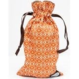Mod Orange Print Bag, (Appx: 6" x 10.5") for Personal Accessories