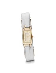 Fossil Delaney Three Hand Leather Watch - White Jr1441