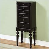 Ebony Black Jewelry Armoire