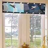 X Applique II Theme Childrens bedding Airplane Quilted Curtain Valance 16