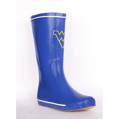 Women's West Virginia University Scattered WV Boots in Blue product image