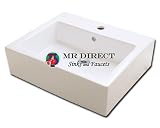 Rectangular Porcelain Vessel Sink - Bisque