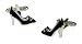 Black Womens Shoes Ladies Womens Designer Fashion Novelty Cufflinks in Gift Box - BLACK SHOES WITH CRYSTALS - Perfect Christmas Gift