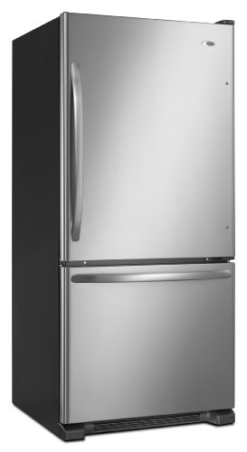 Amana 18.5 -Cubic Foot Bottom-Freezer Refrigerator, ABB1924WES, Stainless-Steel
