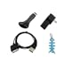 4 Pieces Value Combo Accessory Charger Kit for Microsoft Zune 4GB/ 8GB/ 16GB / 80GB/ 120GB and Zune HD 16GB / 32GB: USB Car Charger + USB Travel Charger + USB Data Sync Cable + Light Blue Fishbone Style Keychain