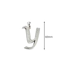 1.35 Carat Diamond Initial Y Large pendant in 14k White gold