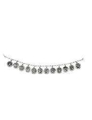 All Saints Protective Medal Link Charm Bracelet Sterling Silver 7.50 Inches