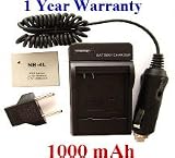 Nextop-1 Canon NB-4L Brand New 1000mAh COMPATIBLE Battery + Compatible Wall & Car Charger CB-2LV (FREE European Adaptor) for Battery Canon PowerShot SD40/SD400/SD430/SD450/SD600/SD630/SD630/SD750/SD1000/SD1100 IS /IXUS 40/IXUS 50/IXUS 55/IXUS 60/IXUS 65