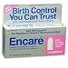 Encare Vaginal Contraceptive Inserts 12 ea