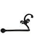 Ballarat II Wrought Iron Leaf Toilet Paper Holder Left