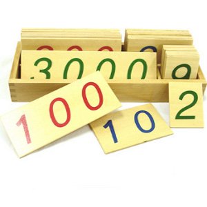 Montessori Zahlenkarten 1-3000