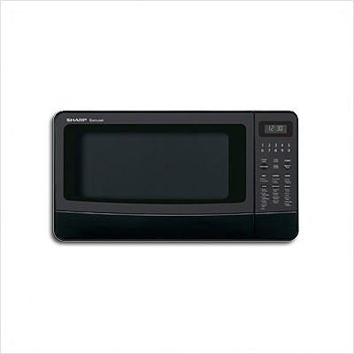 Countertop Microwave in Black with Optional Trim Kit
