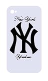 New York Yankees iPhone 4 & 4s Case (White) + Front Screen Protector